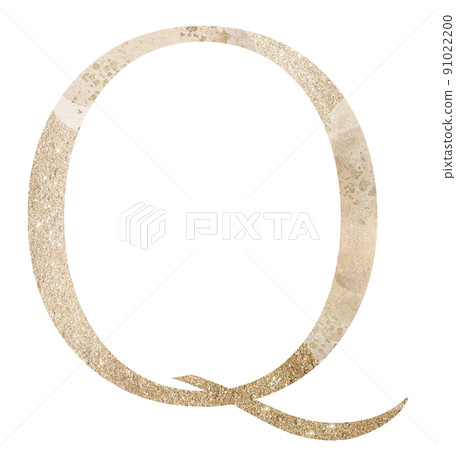 Pastel light Golden capital letter Q isolated illustration, glitter holiday design element Pastel light Golden capital letter Q isolated illustration, glitter holiday design element 91022200