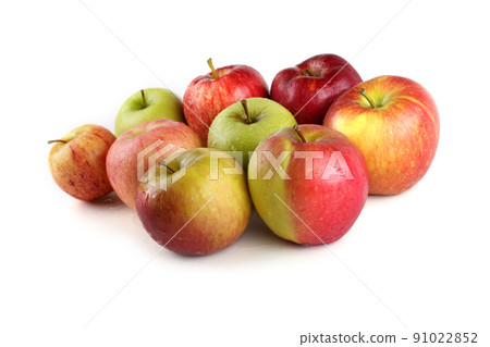 Fuji, gala, granny smith and braeburn apples Fuji, gala, granny smith and braeburn apples 91022852