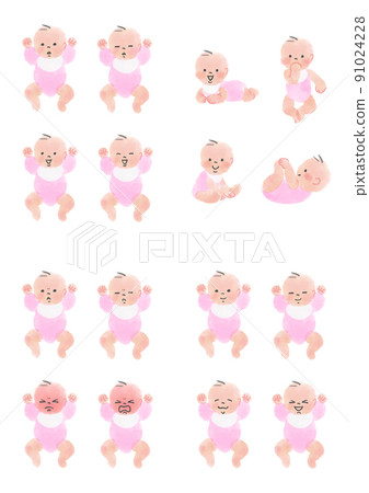 Baby's facial expressions Baby's facial expressions 91024228