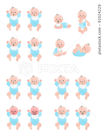 Baby's facial expressions 91024229