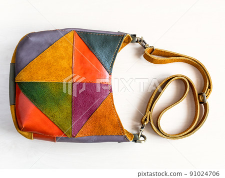 suede and leather handmade patchwork crossbody bag suede and leather handmade patchwork crossbody bag 91024706