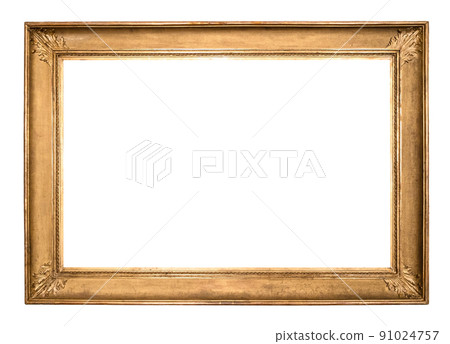blank ancient flat golden picture frame cutout blank ancient flat golden picture frame cutout 91024757