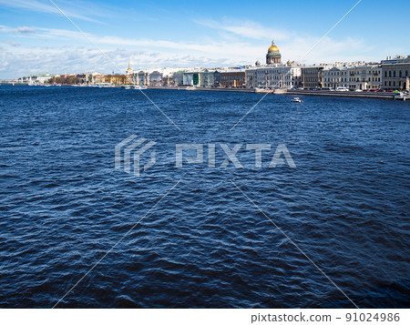 view of Great Neva river and English Embankment view of Great Neva river and English Embankment 91024986