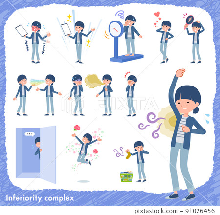 Natural style women's set on inferiority complex 91026456