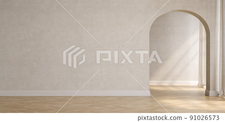 Empty interior room 3d illustration 91026573