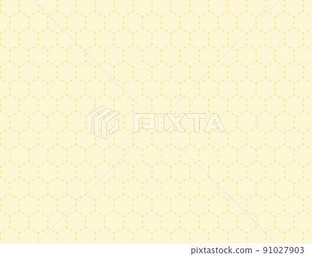 Hexagonal background illustration made of dotted lines Hexagonal background illustration made of dotted lines 91027903