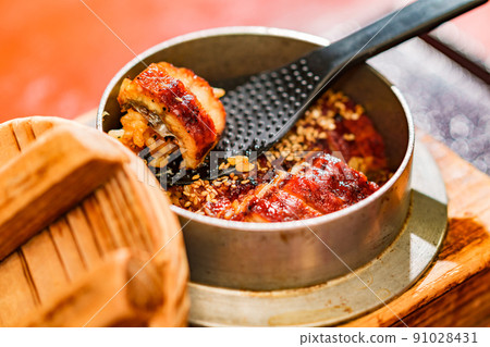 Hitsumabushi鰻魚[名古屋美食的形象] 91028431