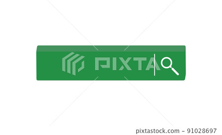Blackboard-like green search window with magnifying glass icon-short type Blackboard-like green search window with magnifying glass icon-short type 91028697
