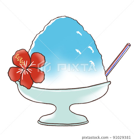 Blue Hawaii shaved ice 91029381
