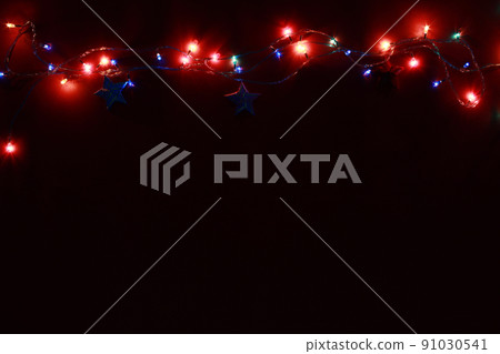Christmas lights background 91030541