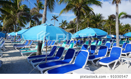 A view of Cococay island at Caribbean sea 91030547