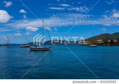 St. Thomas, USVI. Heavensight cruise ship dock in Charlotte Amelie. 91030585
