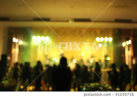 The party has blurred people. 91030738