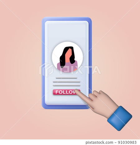 Social media account profile concept. Vector 91030983