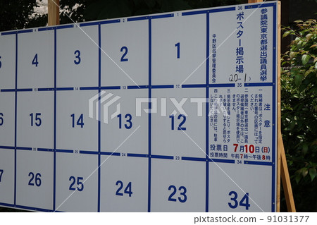 中野區議會選舉海報公告板 中野區議會選舉海報公告板 91031377