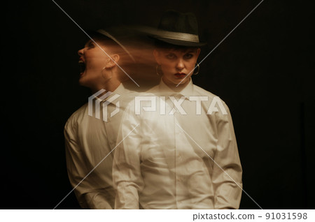 psychopath with schizophrenia and mental disorders 91031598