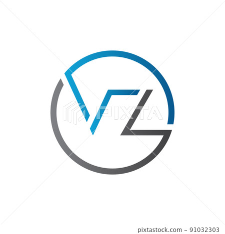 Initial Circle VZ Letter Logo Creative Typography Vector Template. Creative Letter VZ Logo Vector. Initial Circle VZ Letter Logo Creative Typography Vector Template. Creative Letter VZ Logo Vector. 91032303