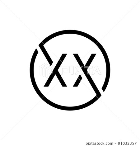 Creative Circle Letter XX Logo Design Vector Template. Initial Linked Letter XX Logo Design Creative Circle Letter XX Logo Design Vector Template. Initial Linked Letter XX Logo Design 91032357