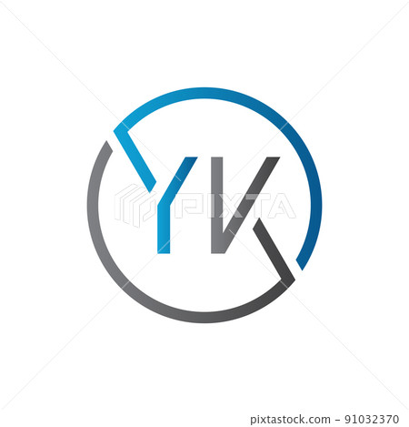 YL Y L White Letter Logo Design With Circle Background Vector