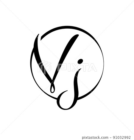 Vj Initial Vector & Photo (Free Trial) | Bigstock