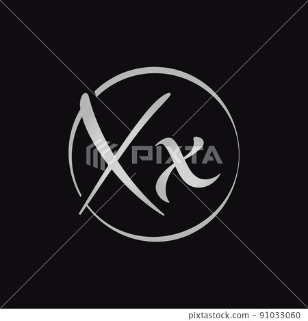 Creative XX letter Logo Design vector Template. Initial Script Letter XX Logo Design Creative XX letter Logo Design vector Template. Initial Script Letter XX Logo Design 91033060