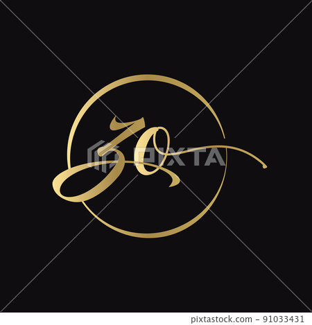 ZO letter Logo Design vector Template. Abstract Script Letter ZO Vector Illustration ZO letter Logo Design vector Template. Abstract Script Letter ZO Vector Illustration 91033431