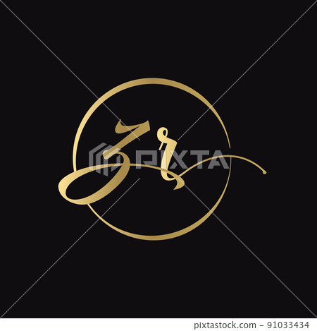 ZR letter Logo Design vector Template. Abstract Script Letter ZR Vector Illustration ZR letter Logo Design vector Template. Abstract Script Letter ZR Vector Illustration 91033434