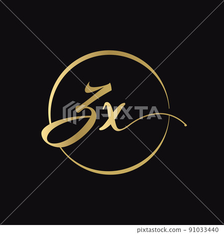 ZX letter Logo Design vector Template. Abstract Script Letter ZX Vector Illustration ZX letter Logo Design vector Template. Abstract Script Letter ZX Vector Illustration 91033440