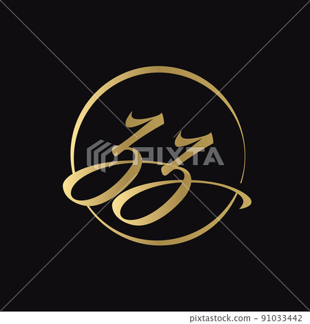 ZZ letter Logo Design vector Template. Abstract Script Letter ZZ Vector Illustration ZZ letter Logo Design vector Template. Abstract Script Letter ZZ Vector Illustration 91033442