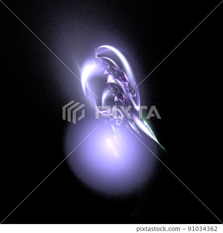 rounded smooth abstract lilac element on a black background, design, graphics rounded smooth abstract lilac element on a black background, design, graphics 91034362