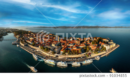Top view of the Zadar, Croatia. 91034855