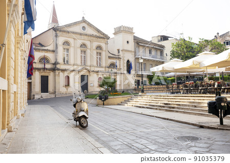 streets of historic Center of Kerkyra town streets of historic Center of Kerkyra town 91035379