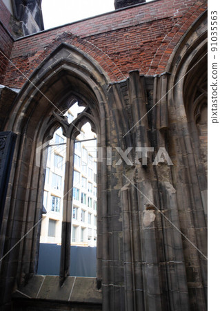 Mahnmal St. Nikolai church tower Hamburg, Germany 91035563
