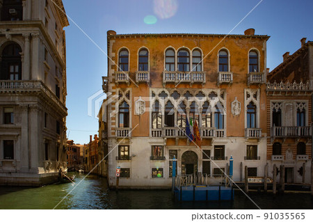 Venice, Veneto, Italy after 2020 lockdown in summer 91035565
