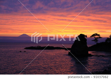 神奈川立石海岸風光 91037082