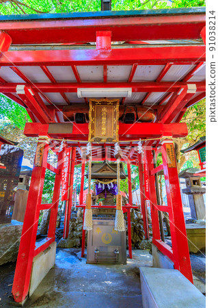 Hanazono Shrine, a cityscape of Kabukicho, Shinjuku-ku, Tokyo 91038214