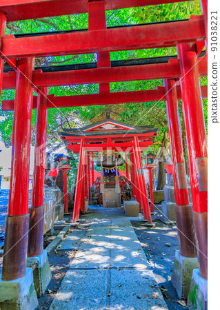 花園神社,東京新宿區歌舞伎町的城市景觀 花園神社,東京新宿區歌舞伎町的城市景觀 91038221