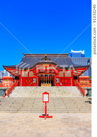 Hanazono Shrine, a cityscape of Kabukicho, Shinjuku-ku, Tokyo 91038240