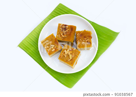 Thai dessert mung bean custard Thai dessert mung bean custard 91038567