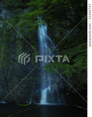 Minoh Falls and Genji Firefly Minoh Falls and Genji Firefly 91040747