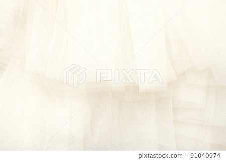 白色薄紗背景材料 91040974