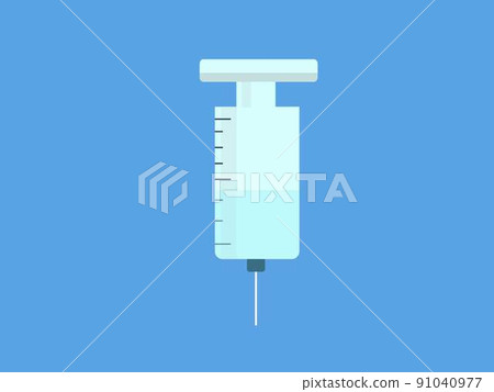 Syringe Vaccine Medical Icon Background Illustration 91040977