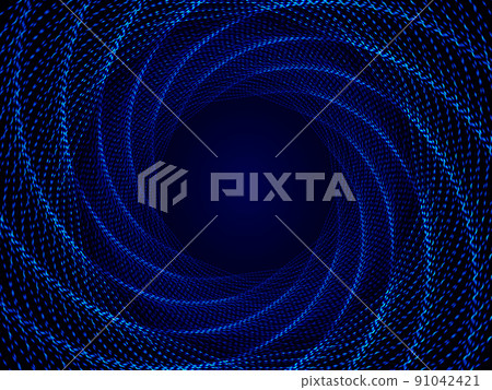 Spiral glowing lines tunnel space abstract background 91042421