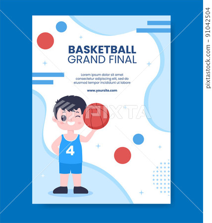 Basketball Sports Tournament Social Media Vertical Poster Template Cartoon Background Vector Illustration Basketball Sports Tournament Social Media Vertical Poster Template Cartoon Background Vector Illustration 91042504