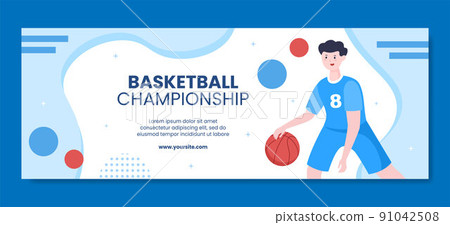 Basketball Sports Tournament Social Media Cover Template Cartoon Background Vector Illustration Basketball Sports Tournament Social Media Cover Template Cartoon Background Vector Illustration 91042508