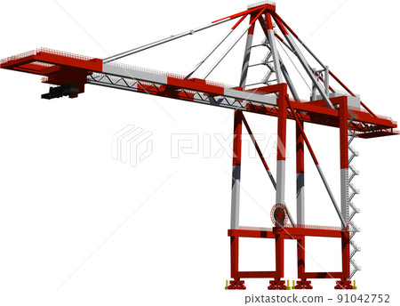 綜合進出口基地集裝箱堆場龍門吊圖解 91042752