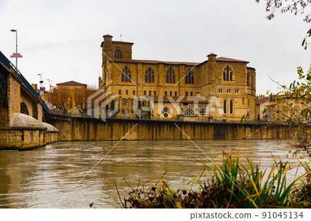 Collegiate church Saint Barnard in French town of Romans-sur-Isere Collegiate church Saint Barnard in French town of Romans-sur-Isere 91045134