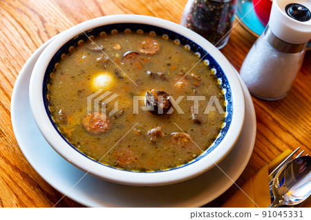 Traditional Polish soup Zurek staropolski 91045331