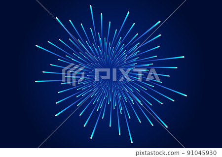 Indigo spiral fox gradual radioactive line Senjou Gyoza background. 91045930