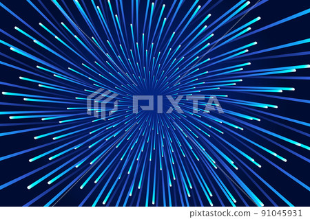 Indigo spiral fox gradual radioactive line Senjou Gyoza background. 91045931